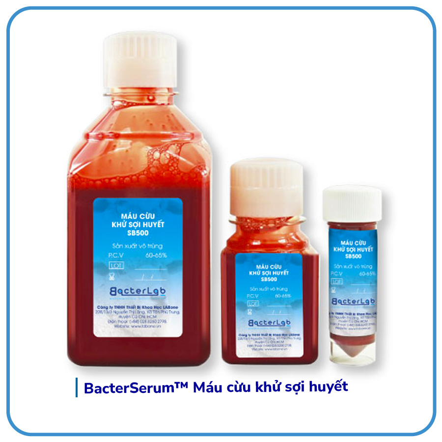 SB-BacterSerum™ Máu cừu khử sợi huyết