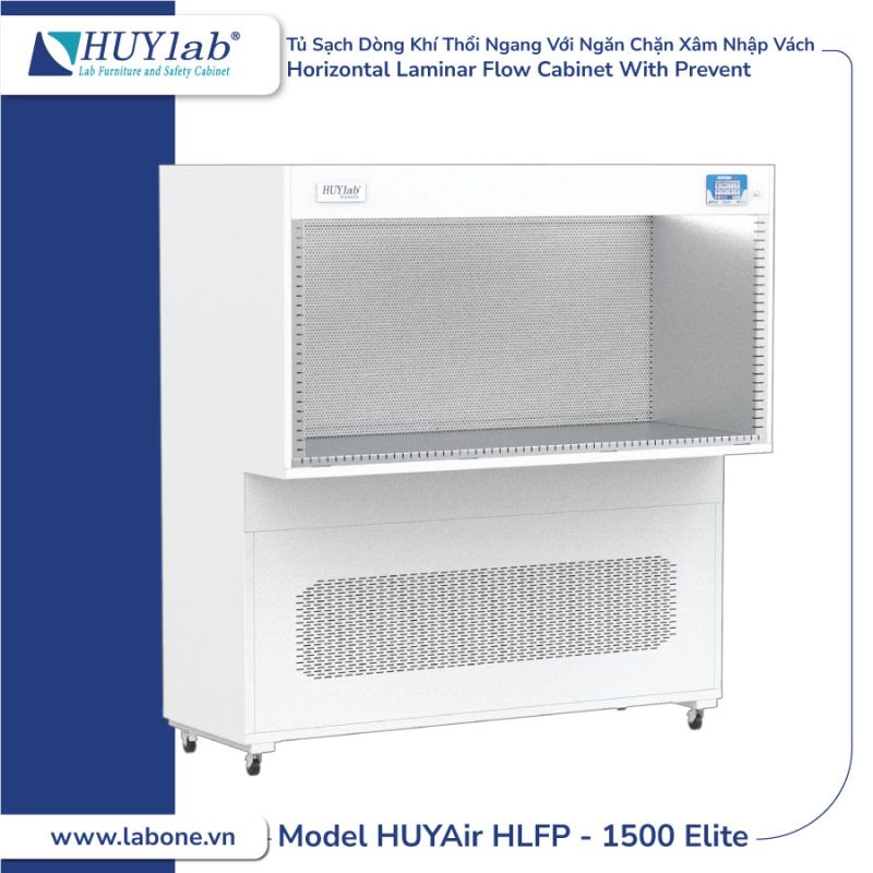 Model HUYAir HLFP-1500 Elite | Tủ Sạch Với Dòng Khí Thổi Ngang Với Ngăn Chặn Xâm Nhập Vách