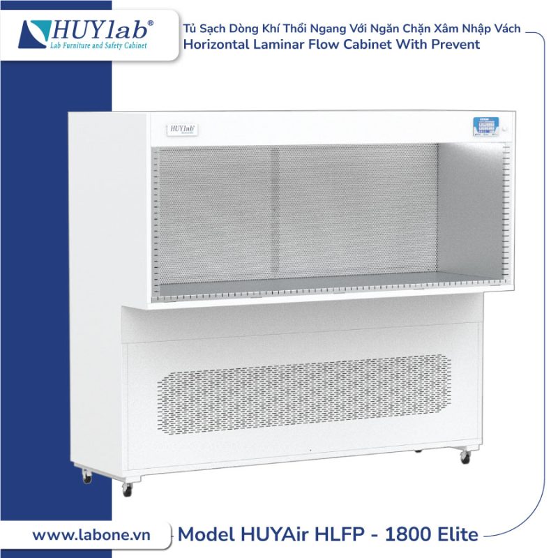 Model HUYAir HLFP-1800 Elite | Tủ Sạch Với Dòng Khí Thổi Ngang Với Ngăn Chặn Xâm Nhập Vách