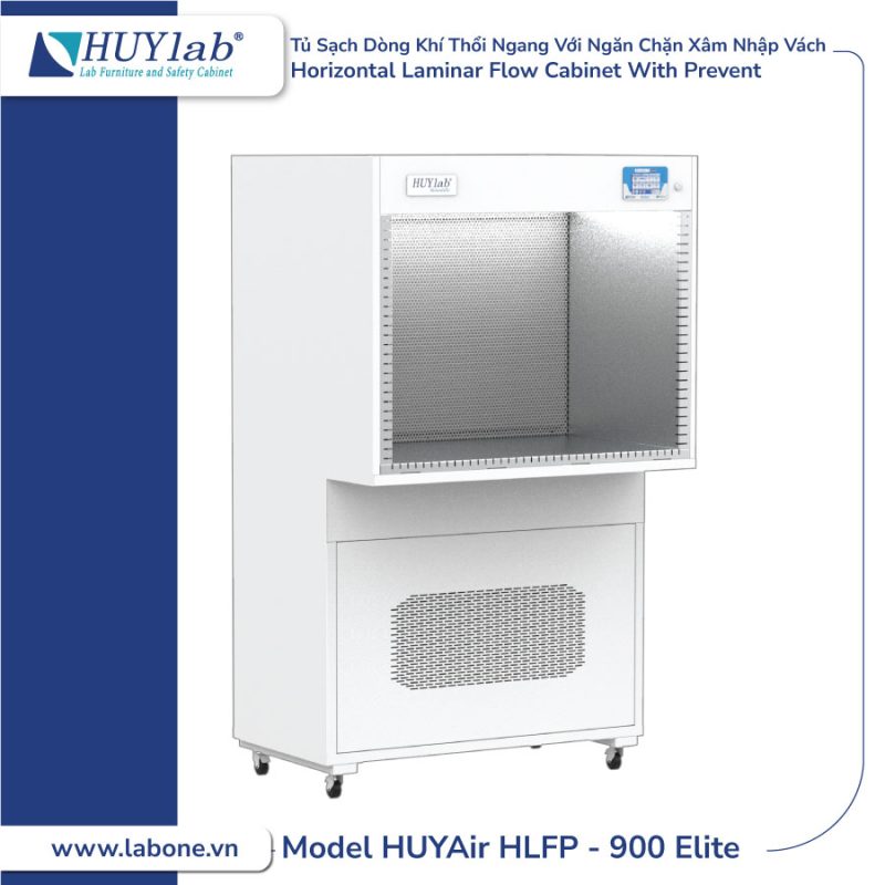 Model HUYAir HLFP-900 Elite | Tủ Sạch Với Dòng Khí Thổi Ngang Với Ngăn Chặn Xâm Nhập Vách